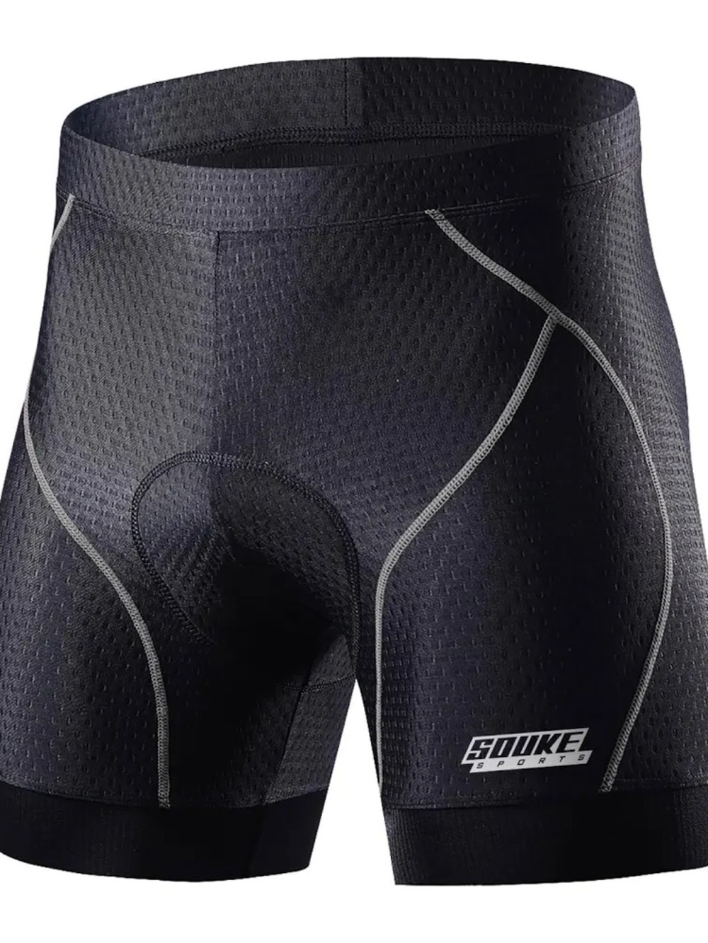 Men’s Padded Cycling Shorts in Black, Size Large